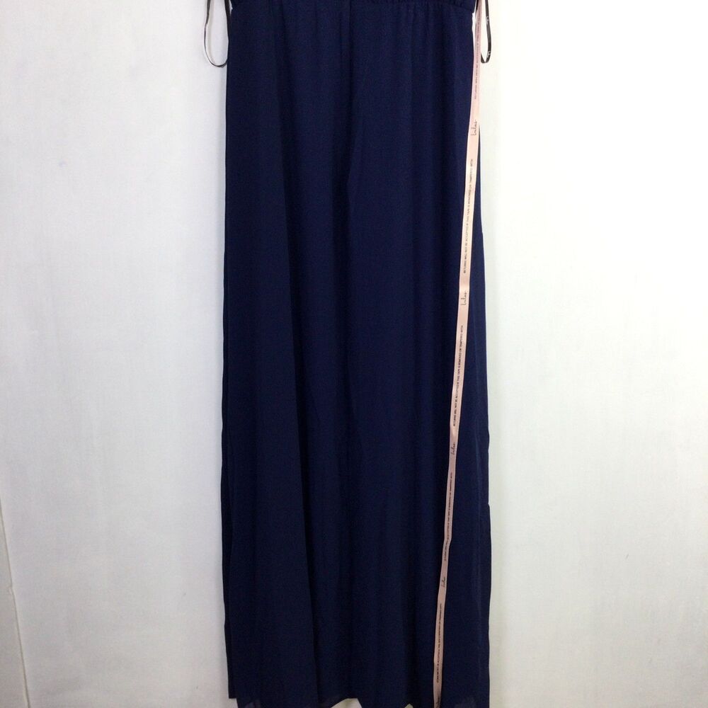 Lulus Womens Mock-Neck Maxi Dress Sleeveless Casual Navy Blue Size Medium NWT - Picture 9 of 16